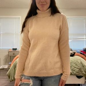 Pink Turtleneck Sweater by Caroyln Taylor